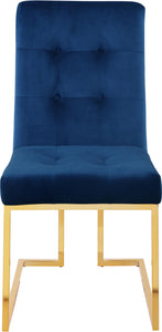 Pierre Navy Velvet Dining Chair