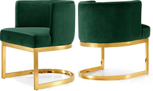 Load image into Gallery viewer, Gianna Green Velvet Dining Chair image

