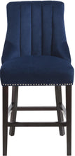 Load image into Gallery viewer, Oxford Navy Velvet Stool
