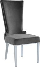 Load image into Gallery viewer, Serafina Grey Velvet Dining Chair
