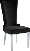 Load image into Gallery viewer, Serafina Black Velvet Dining Chair
