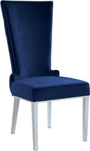 Load image into Gallery viewer, Serafina Navy Velvet Dining Chair
