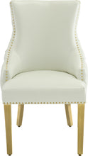 Load image into Gallery viewer, Tuft White Faux Leather Dining Chair
