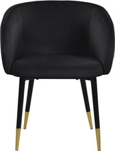 Load image into Gallery viewer, Louise Black Velvet Dining Chair
