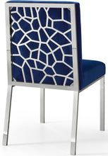 Load image into Gallery viewer, Opal Navy Velvet Dining Chair
