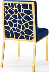 Opal Navy Velvet Dining Chair