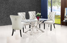 Load image into Gallery viewer, Nikki Cream Velvet Dining Chair
