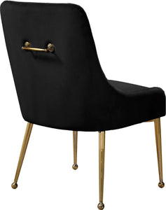 Owen Black Velvet Dining Chair