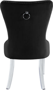 Miley Black Velvet Dining Chair