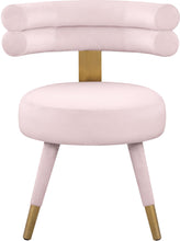 Load image into Gallery viewer, Fitzroy Pink Velvet Dining Chair
