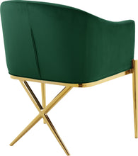 Load image into Gallery viewer, Xavier Green Velvet Dining Chair
