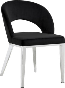 Roberto Black Velvet Dining Chair