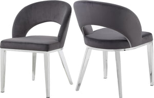 Roberto Grey Velvet Dining Chair image