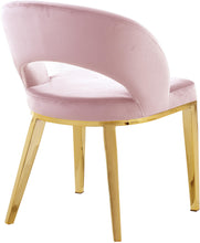 Load image into Gallery viewer, Roberto Pink Velvet Dining Chair
