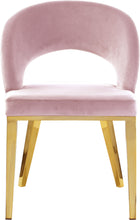 Load image into Gallery viewer, Roberto Pink Velvet Dining Chair
