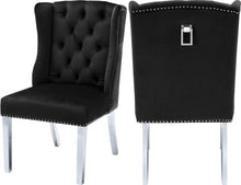 Load image into Gallery viewer, Suri Black Velvet Dining Chair
