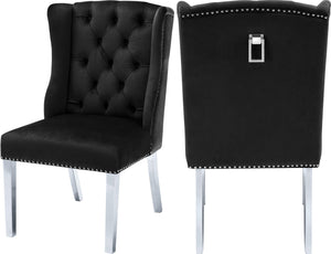 Suri Black Velvet Dining Chair