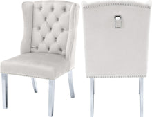 Load image into Gallery viewer, Suri Cream Velvet Dining Chair
