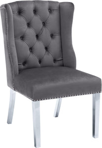 Suri Grey Velvet Dining Chair