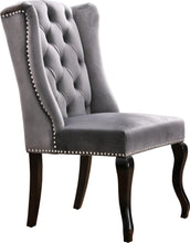 Load image into Gallery viewer, Suri Grey Velvet Dining Chair
