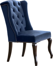 Load image into Gallery viewer, Suri Navy Velvet Dining Chair
