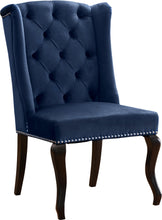 Load image into Gallery viewer, Suri Navy Velvet Dining Chair
