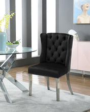 Load image into Gallery viewer, Suri Black Velvet Dining Chair
