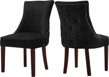 Load image into Gallery viewer, Hannah Black Velvet Dining Chair image
