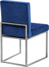 Load image into Gallery viewer, Giselle Navy Velvet Dining Chair
