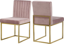 Load image into Gallery viewer, Giselle Pink Velvet Dining Chair image
