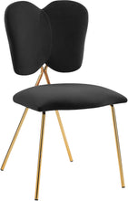 Load image into Gallery viewer, Angel Black Velvet Dining Chair
