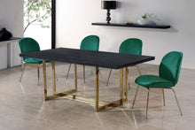 Load image into Gallery viewer, Paris Green Velvet Dining Chair
