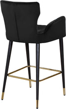 Load image into Gallery viewer, Luxe Black Velvet Stool
