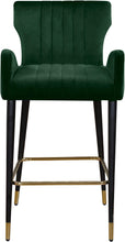 Load image into Gallery viewer, Luxe Green Velvet Stool
