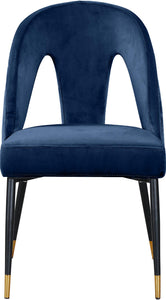 Akoya Navy Velvet Dining Chair