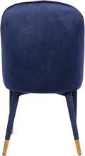 Load image into Gallery viewer, Belle Navy Velvet Dining Chair
