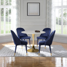 Load image into Gallery viewer, Belle Navy Velvet Dining Chair
