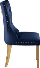 Load image into Gallery viewer, Carmen Navy Velvet Dining Chairs (2)
