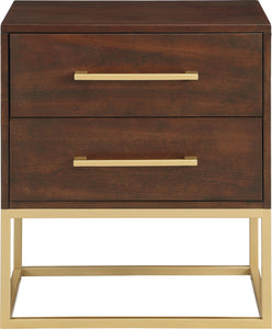 Maxine Cherry / Gold Night Stand