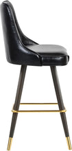 Load image into Gallery viewer, Portnoy Black Faux Leather Counter/Bar Stool
