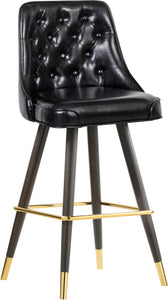 Portnoy Black Faux Leather Counter/Bar Stool