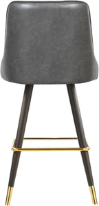 Portnoy Grey Faux Leather Counter/Bar Stool