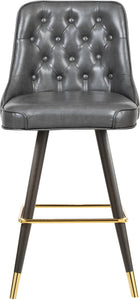 Portnoy Grey Faux Leather Counter/Bar Stool