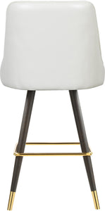 Portnoy White Faux Leather Counter/Bar Stool