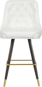 Portnoy White Faux Leather Counter/Bar Stool