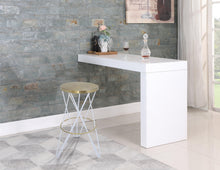 Load image into Gallery viewer, Mercury White / Gold Bar Stool
