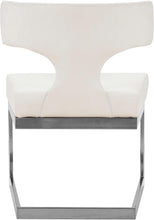 Load image into Gallery viewer, Alexandra White Faux Leather Dining Chair
