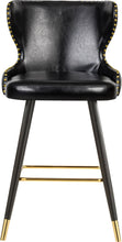 Load image into Gallery viewer, Hendrix Black Faux Leather Counter/Bar Stool
