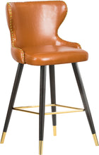 Load image into Gallery viewer, Hendrix Cognac Faux Leather Counter/Bar Stool
