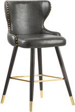 Load image into Gallery viewer, Hendrix Grey Faux Leather Counter/Bar Stool
